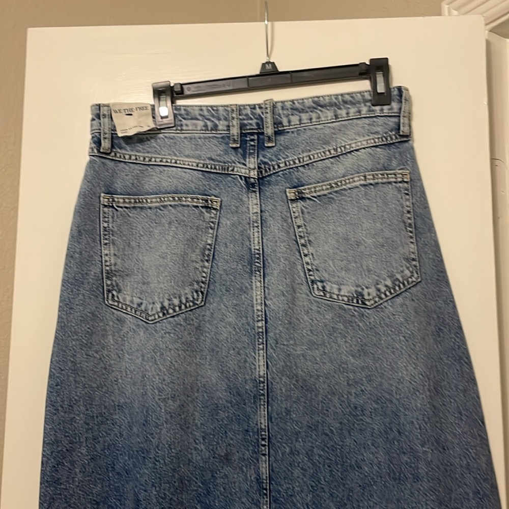 We The Free Indigo Denim Skirt - Picture 4 of 5